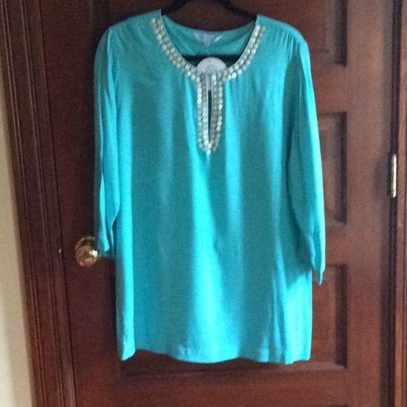 Escapada Gorgeous Aqua tunic in ECU - Picture 3 of 11